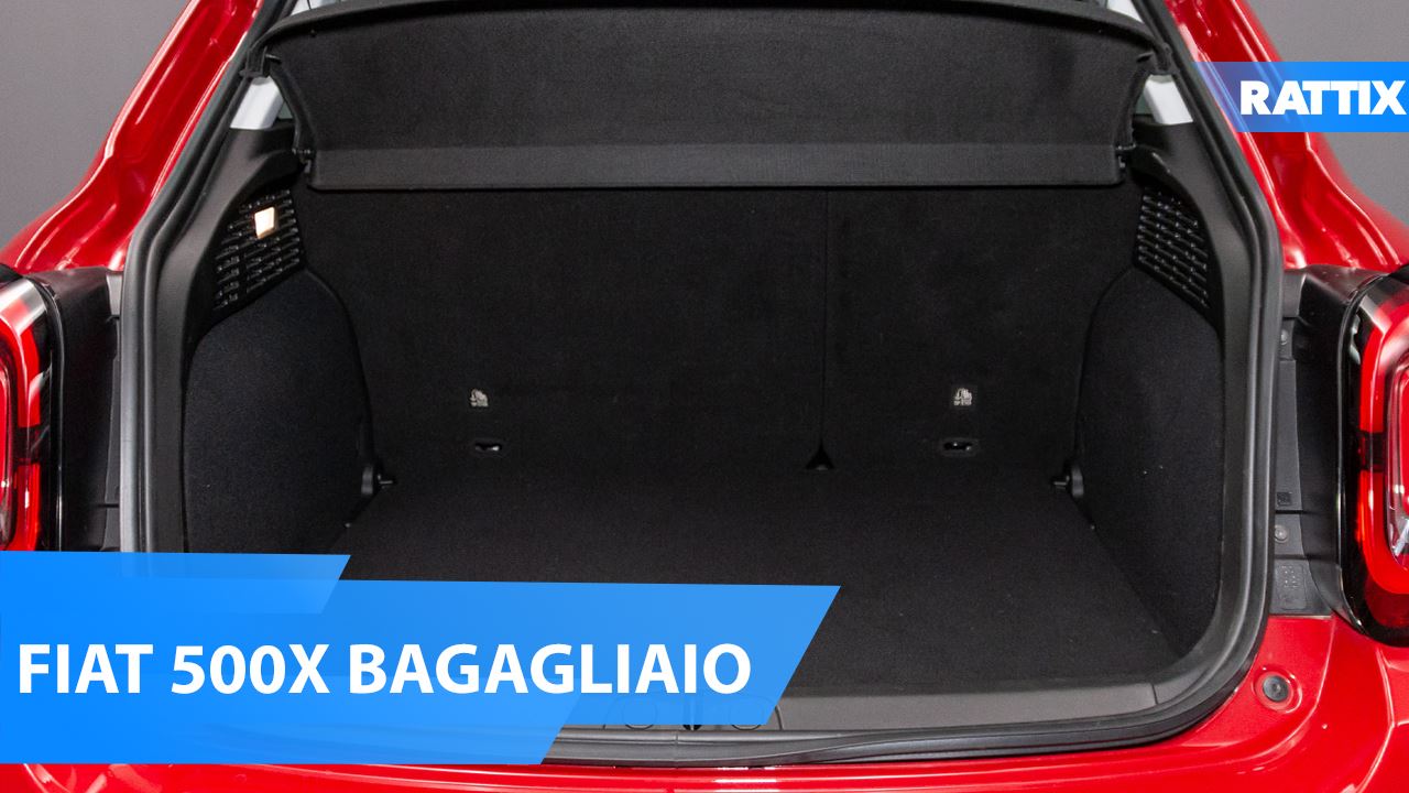 FIAT 500X dimensioni bagagliaio Rattix Ratti Auto