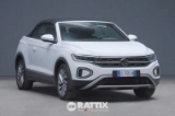 Miniatura Volkswagen T-Roc Cabriolet 1.5 TSI Style DSG + gancio traino Pure White Pastello & Capote Nera  Aziendale foto 1