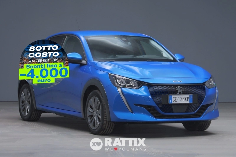 Peugeot e-208 motore elettrico 100kW Allure Pack  Blu Vertigo  Aziendale foto 1