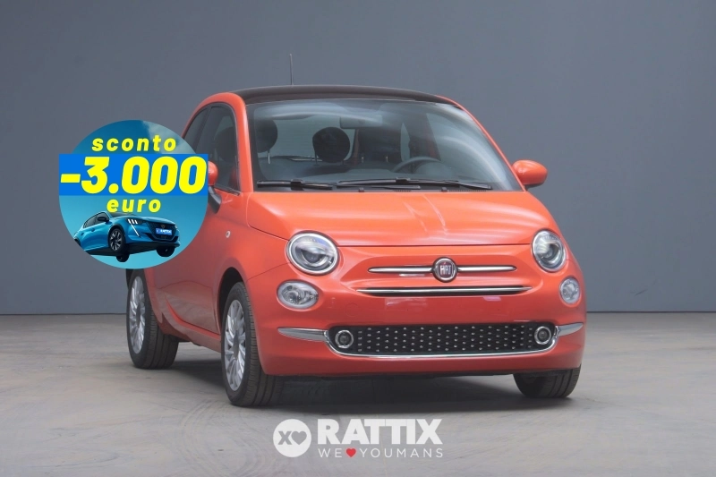 Fiat 500 1.0 Hybrid 70CV Dolcevita + tetto panoramico Arancio Sicilia  Aziendale foto 1
