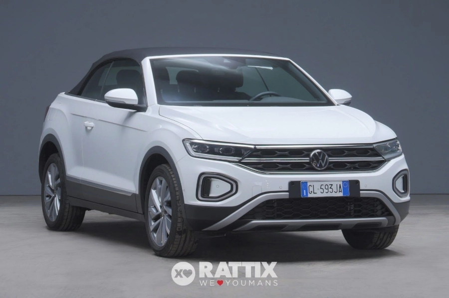 Volkswagen T-Roc Cabriolet 1.5 TSI Style DSG + gancio traino Pure White Pastello & Capote Nera  Aziendale foto 1