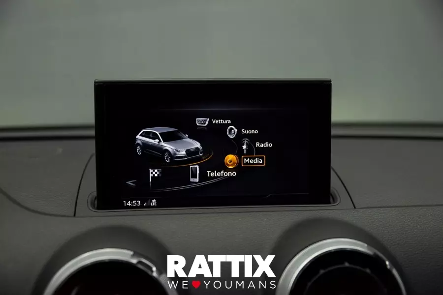  AUDI a3 iii 2016 sportback Aziendale Grigio Monsone met. foto 21