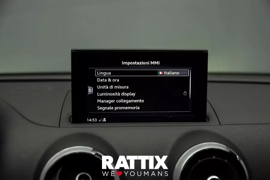  AUDI a3 iii 2016 sportback Aziendale Grigio Monsone met. foto 24