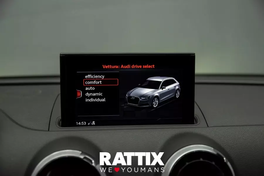  AUDI a3 iii 2016 sportback Aziendale Grigio Monsone met. foto 26