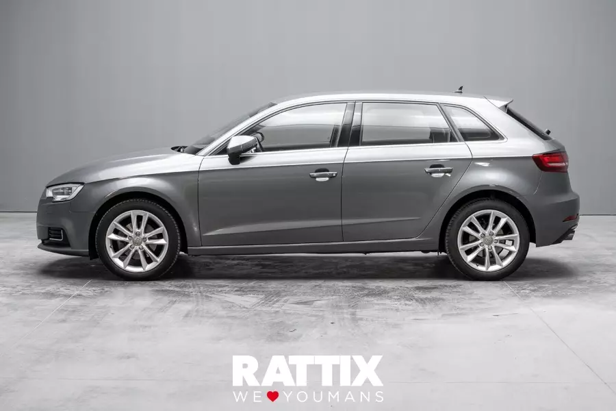  AUDI a3 iii 2016 sportback Aziendale Grigio Monsone met. foto 2