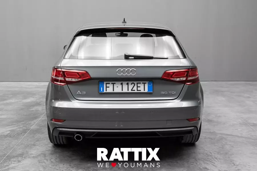  AUDI a3 iii 2016 sportback Aziendale Grigio Monsone met. foto 5